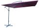 ROJAPLAST 8080 függő napernyő, hajtókarral - bordó - 270 x 270 cm - vízálló 601/10