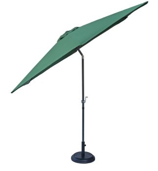 ROJAPLAST dönthető napernyő, talp nélkül - zöld - ø 300 cm 603/10