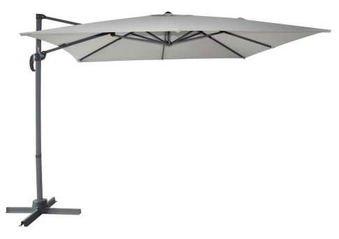 ROJAPLAST CANTIELVER függő napernyő, hajtókarral - szürke - 270 x 270 cm  607/82