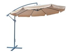  ROJAPLAST EXCLUSIVE függő napernyő hajtókarral, bézs - ø 300 cm  90/112